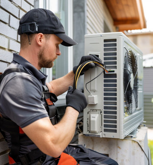 alexandredelandre_a_certified_HVAC_technician_in_uniform_instal_011c6e74-55a8-46e4-8072-e326f0a2e57d